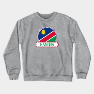 Namibia Country Badge - Namibia Flag Crewneck Sweatshirt